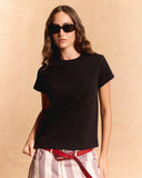 STRIPED GABARDINE SHORT
