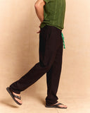 OPEN-WEAVE LINEN TROUSER