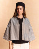 POPLIN SHIRT WITH WIDE CUFFS