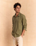 REGULAR-FIT LINEN SHIRT
