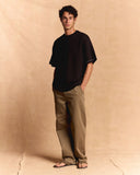 CONTRAST-STITCH T-SHIRT