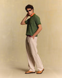 PLEATED LINEN TROUSER