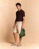 TRICOT OPEN-COLLAR POLO