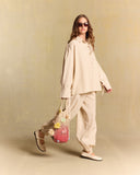 PUFF-SLEEVE LINEN SHIRT