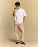 CONTRAST-STITCH T-SHIRT